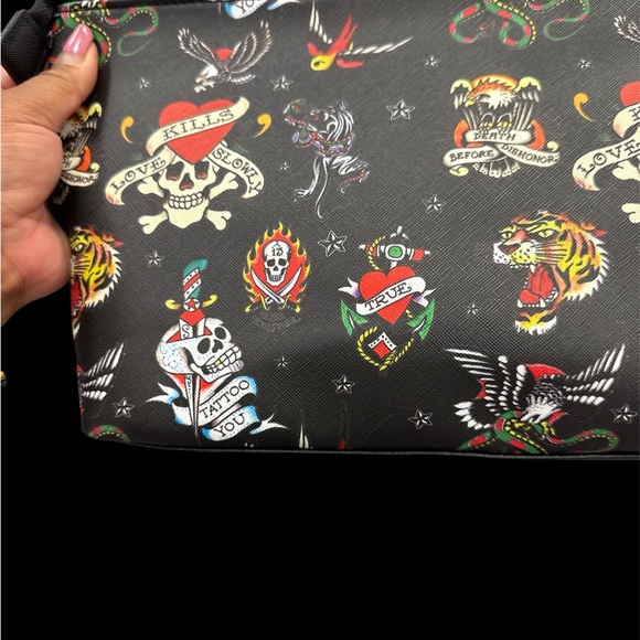 Tattoo-Inspired Black Men's Bag - Picture 1 of 1